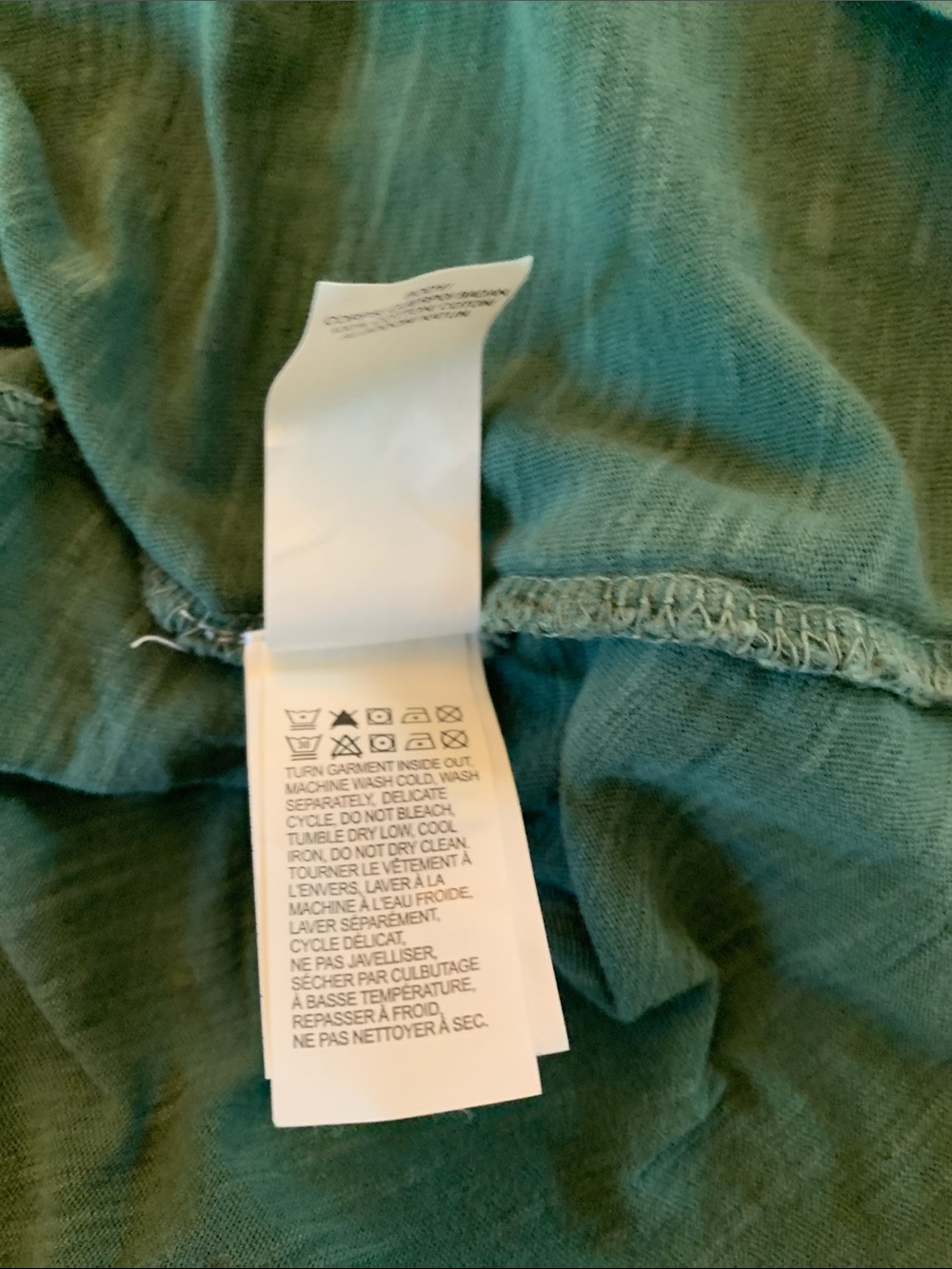 Lucky Brand Women's Green Sleeveless V-Neck Boho Tank Top Size M - Picture 6 of 6